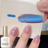 MIANEL Blue Tears Cat Eye Nail Polish Unique Blue Color and Magnetic Powder Create a Dreamy and Romantic Blue Nail Art Effect