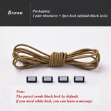 Fashion No Tie Shoelaces Elastic Laces Sneakers Flat Shoe Laces Without Ties Kids Adult Quick Shoelace One Size Fits All Shoes