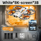 Lenovo Drone With screen RC 8K Professional HD Aerial Photography GPS Laser obstacle avoidance Three-axis gimbal Aircraft