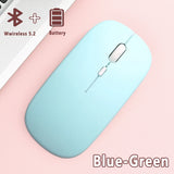 Bluetooth 5.0 Wireless Mouse Ultra Slim Portable Silent Ergonomic for Laptop Tablet PC MacBook Phone Adjustable DPI Ergonomic