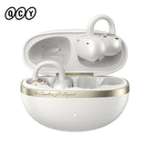 QCY Crossky C50 Open Ear Wireless Earbuds Bluetooth 6.0 Comfort Clip On Sports Earphone 4 Mic AI Clear Call Bass Boost Headphone