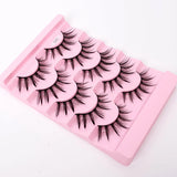 Yiernuo 1/5 Pairs Cosplay Anime Eyelashes Manga Lashes Dramatic Fairy Clusters Lashes Wet Look Lashes
