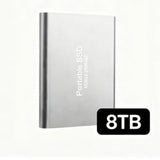 Portable External SSD, 1TB-16TB Large Capacity USB3.1 High Speed Solid State Drive, Lightweight Storage for Laptop, Desktop, Mac