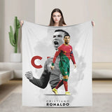 CR7  Football Soccer Blanket Ronaldos Flannel Funny Warm Throw Blanket for Bedding Lounge Decoration