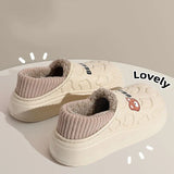 Waterproof Plush Warm Slippers for Indoor and Outdoor Comfort