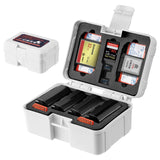 FOMITO Portable Camera Battery Case Memory Card Organizer Holder Waterproof Storage box for Canon Nikon Sony NP-FZ100 Battery