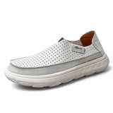 2026 New Men's Casual Shoes Fashion Comfortable Men's Shoes High Quality Leather Men Driving Shoes Handmade Flat Shoes Size 46