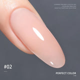 PERFECT COLOR  4-in-1 Builder Nail Gel,20g 12 Colors Rubber Base Gel Polish,Extension for DIY Salon Girls Home,Nail Art Brushes