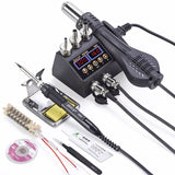 2 in 1 750W Soldering Station LCD Digital display welding rework station for cell-phone BGA SMD PCB IC Repair solder tools 8898