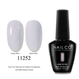 NAILCO 15ml Nails Art Gel Lack Polish Summer Hybrid Nail Varnish Manicure UV Top Coat Base HEMA TPO FREE Esmalte Nail Gel Polish