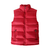 Men Vest Jacket Men Slim Fit Stand Collar Sleeveless Puffer Jackets Winter Casual Waistcoat Men Warm Coat Cold Weather Outerwear