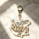 Rocky Amaze Amaze Keychains for Accessories Bag Charm Project Hail Mary Mission Crest Keyrings Jewelry Fans Gifts