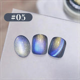 MIANEL Blue Tears Cat Eye Nail Polish Unique Blue Color and Magnetic Powder Create a Dreamy and Romantic Blue Nail Art Effect