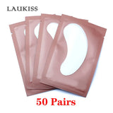 25/50/100Pairs Eye Patches Under Eyelash Pads for Building Paper Patches Lint Free Stickers for False Eyelashes LAUKISS