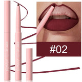 Lip Liner Pencil Long-Lasting Matte Creamy Plumping Lip Stain Waterproof Natural Nude Brown Slim Lip Liner Makeup