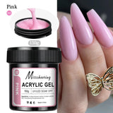150g Transparent Nail Extension Gel Jelly White Light Pink Acrylic Nail Art UV LED Gel Semi Permanent Varnish Extension Tool