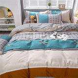 Lovely Cartoon King Size Duvet Cover Set 220x240 Skin Friendly Double Bed Quilt Cover Blanket Comforter Cover and Pillowcase