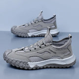 Oulylan Men's Summer Breathable Hollow Mesh Wading Shoes 2026 Outdoor Hiking Climbing Non-Slip Sport Sneakers Size 39-44