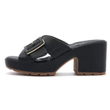 New 2025 Spring Summer Thick-Soled Sandals For Women Casual And Comfortable Large-Size Metal Buckle Slippers Casual Versatile