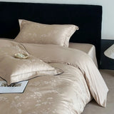 Long Staple Cotton Jacquard Bedding Set Single Double Queen King Size Duvet Cover Bedsheet Pillowcase Luxury Quilt Cover Set