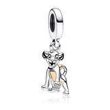 DSN 925 Silver King Of The Grasslands 2026 Charm Beads Pendant Fits Bracelet Necklace DIY Women Festival Party Jewelry Gifts