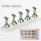 5pcs Chess Magnetic Nail Holder Acrylic Nail Tips Practice Display Stand Showing Shelf Gel Polish Display Stand Manicure Tools