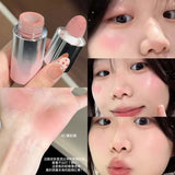 Peach Pink Plush Brush Liquid Blush Cheek Cream Smooth Long Lasting Velvet Matte Nude Apricot Orange Blusher Easy To Wear