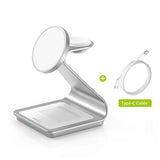 Bonola Magnetic 3 in 1 Wireless Charger for iPhone 17/16/15/13/14/12 30W Wireless Charging Station for Apple Watch/AirPods Pro