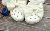 Cute Red Bow Shoe Charms for Crocs Designer DIY Bow-knot Wing Shoe Decorations High Quality Clogs Buckle Accessories New Fashion