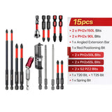 Magnetic Non-Slip Drill Bit Set 3/6/12 Pieces, S2 Steel, Crosshead and Impact Drill Bits, Suitable for Electric and Hand Drivers