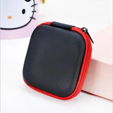 1-4pcs Portable Shockproof Headphone Case Earphone Bag Headset Storage Bag Hard Shell Earphone Accessories memory Card USB Cable