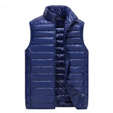 UETEEY 2026 Winter Sleeveless Puffer Vest Jacket Men Packable White Duck Down Waistcoat Lightweight Waterproof Casual Man Coat
