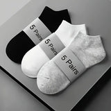 3/5/10PC Unisex Casual Plain Color Boat Socks Thin Breathable Comfy Anti Odor Sweat-absorbing Low Cut Ankle Socks For Men Women