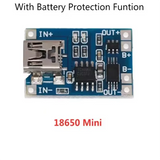 2/5PCS 5V 1A Micro/Type-c/Mini 18650 TP4056 Lithium Battery Charger Module Charging Board With Protection Dual Functions Li-ion