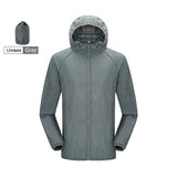 JNLN Men Women Hiking Jacket Unisex Waterproof Quick Dry Camping Windbreaker Outdoor Trekking Climbing Rain Coat Anti UV Clothes