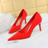 BIGTREE Shoes Satin Women Pumps 2025 New Purple High Heels Fashion Women Shoes Stiletto Luxury Noble Party Shoes Women Heels