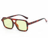 Hiking Camping 2024 New Double Beam Anti Light Glasses Personalized Small Frame Retro Glasses Y2K UV400 Outdoor Glasses Female