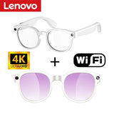 Lenovo AI Smart Glasses AI Translation 8MP HD Camera 4K Shooting Image Bluetooth Call Recording Music Smart Sunglasses 2026 New