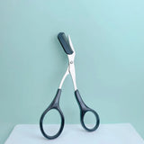 Stainless Steel Eyebrow Trimming cissors with built-in Comb Pink/White/Black SPrecise Grooming Tool Creating Perfect Eyebrows