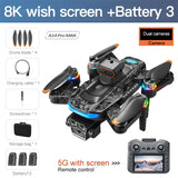 Lenovo Drone With screen RC 8K Professional HD Aerial Photography GPS Laser obstacle avoidance Three-axis gimbal Aircraft