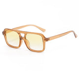 Hiking Camping 2024 New Double Beam Anti Light Glasses Personalized Small Frame Retro Glasses Y2K UV400 Outdoor Glasses Female