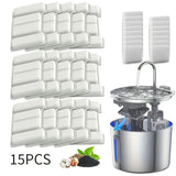 15/30pcs Cat Water Fountain Filter- Suit for Cat Dog Pet Water Fountain Cat Fountain Filter Replacement For TY09/TY10(2.2L/3.2L)