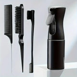 4pcs/Set Hairdressing Tools Set spray Bottle Rat Tail Comb Teasing Hair Brush Edge Control Hair comb For Combing Smoothing Hair