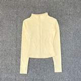 Women Sport Jacket Long Sleeve Shirt Workout Coat Gym Training Clothing Yoga Sportswear
