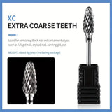 Tungsten Carbid Nail Drill Bits Electric Manicure Drill Accessory Milling Cutters for Nail Gel Polish Remover Nail Tools Efiles