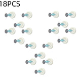 3/6pcs No Drill Magnetic Remote Holder - Wall Mount for TV/AC/DVD Remotes, White Space-Saving Design