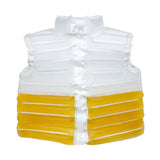 Wearable Beer Jacket Refillable Beverage Jacket Transparent Beer Jacket with Straw Refillable Beverage Puffer Coat Parties