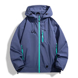 JNLN Unisex Waterproof Windbreaker Outdoor Sport Windproof Single-Layer Jacket Men Women Hiking Climbing Trekking Rain Coat