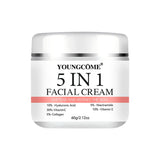 5 In 1 Fade fine lines Firming Face Serum Moisturizing brightning Vitamin C Hyaluronic Acid Facial Serum Shrink Pores Skin Care