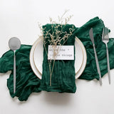 Party Supply Table Decoration Gauze Napkin Soft Thin Cotton Napkin Retro Reusable Placemats Hotel